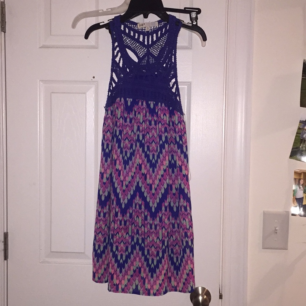 blue/ purple jolt dress